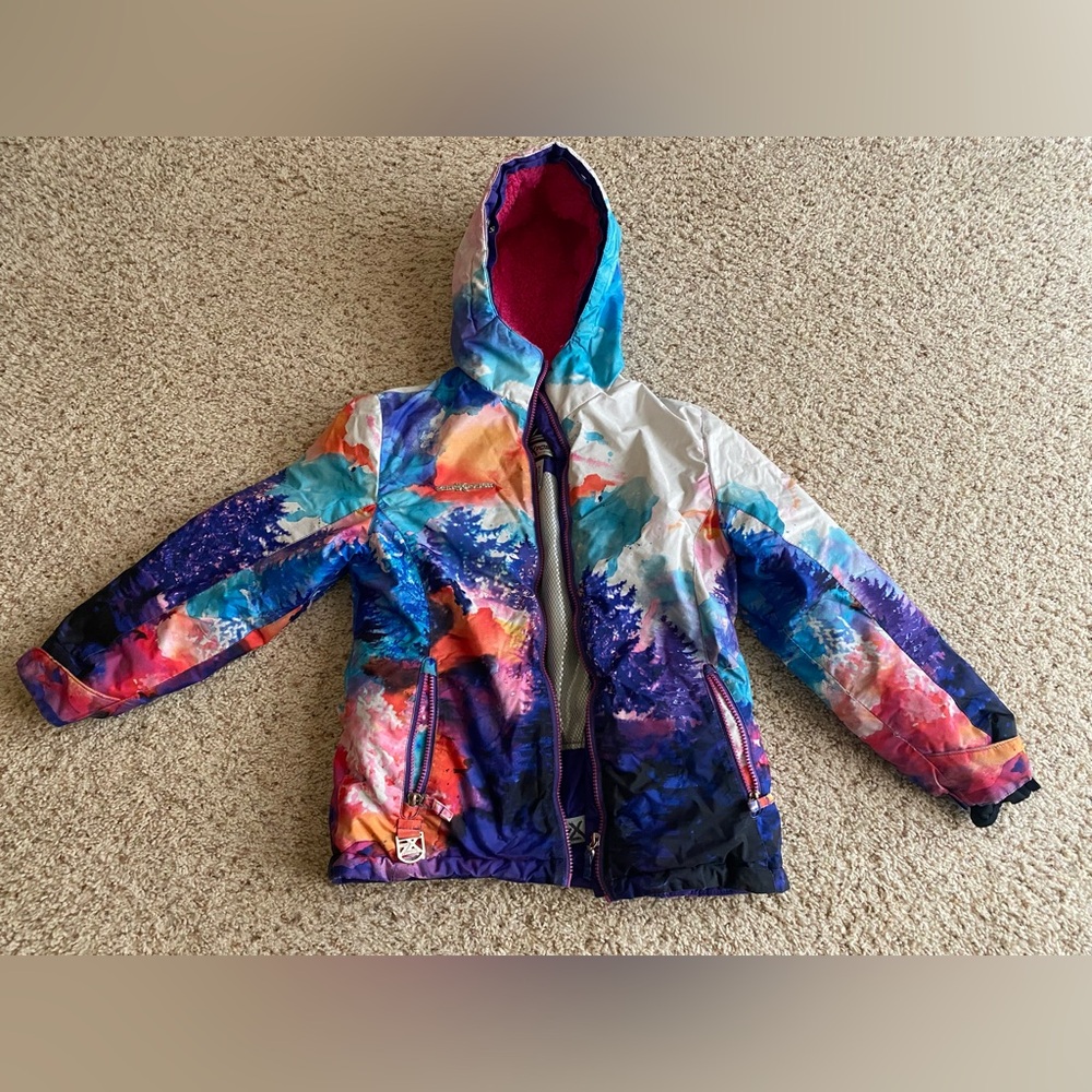 ZeroXposure youth girls size 10-12 weather resistant ski jacket